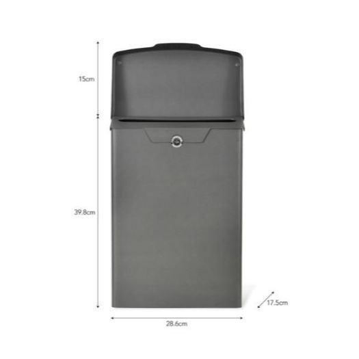 Shipton Post Box Charcoal  GT27