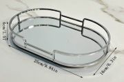 Silver mirror tray