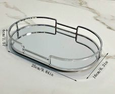 Silver mirror tray