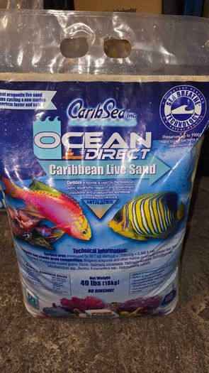 Marine or cichlid aquarium sand