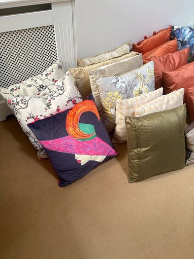27 Assorted cushions