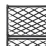 Trellis Raised Bed with 3 Pots 83x30x130 cm Poly Rattan Black Image 3