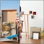 24 Pack Blank Canvas - 13 x 13cm (5 x 5 inches) - Pre Stretched Canvas Panel Boards - Suitable for Acrylic and Oil Painting Also for Sketching and Drawing Image 6