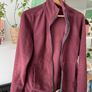 Forclaz women's 3-in-1 hiking rain jacket burgundy Image 3