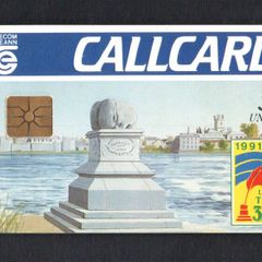 1991 Ireland 5 unit Limerick Treaty being 300 hundred years old (Gemplus GEM1) Call Card Mint. Note this card is not known to have wrapper. Telecom Eireann card number 1035.