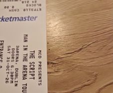 the script concert 31st oct 2 tickets