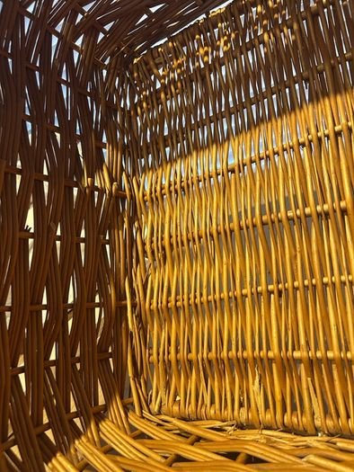 Vintage Wicker Pull-out Basket & Runners