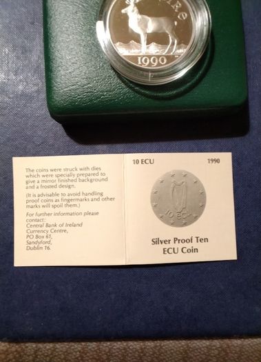Eire   Central Bank Silver Proof Coin