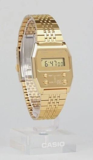 CASIO A1100GV-9JF PREMIUM Series full steel gold IP wristwatch New with tabs