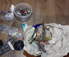 vintage fishing weights lures etc