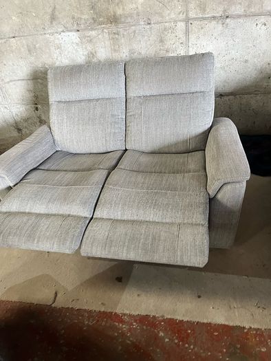 Grey 2 seater recliner set
