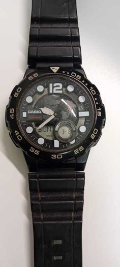 CASIO Watch Digital Telememo 30 World Time 3 Alarm Countdown Timer AEQ 100