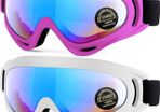 FREE SHIPPING 2-Pack Ski Goggles, Compatible Snowboard Goggles for Kids, Teens, Youth, Boys, Girls, Men and Women, Motorcycle Goggles, Wind Resistance Goggles