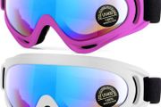 FREE SHIPPING 2-Pack Ski Goggles, Compatible Snowboard Goggles for Kids, Teens, Youth, Boys, Girls, Men and Women, Motorcycle Goggles, Wind Resistance Goggles