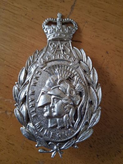 Military Cap Badges,  21st Sas Artists Rifles Cross Belt Plate