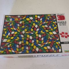 500 piece Rubik's Cube 3D puzzle