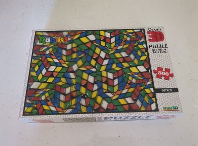 500 piece Rubik's Cube 3D puzzle