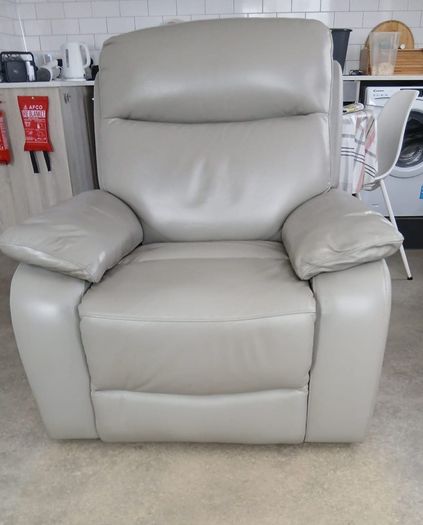 leather reclining armchair