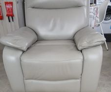 leather reclining armchair