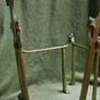 Pair of French Vintage Brass Fire Dogs Andirons Fireplace Image 3