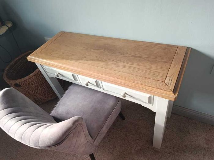 Two Tone Vanity / Console Table / Desk