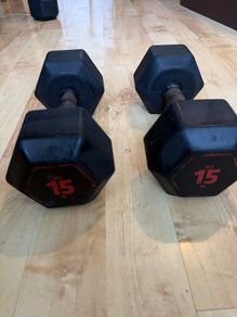 2 x 15kg Dumbbels