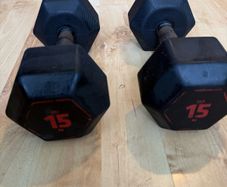 2 x 15kg Dumbbels