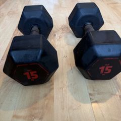 2 x 15kg Dumbbels