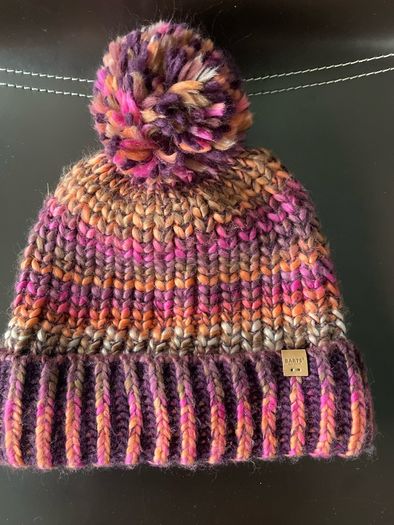 beanie bobble hat Barts ladies knitted with pon pon New