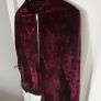 Burgundy Red velvet zip jacket age 9-11 yrs Image 4