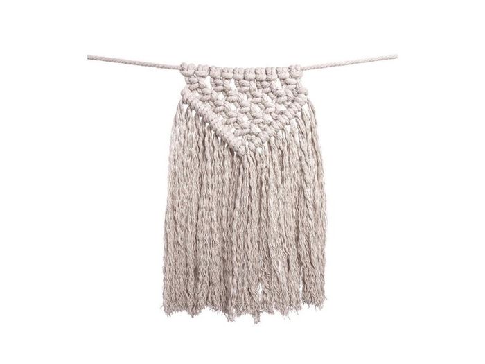 New Numero 74 Macrame Garland In Powder