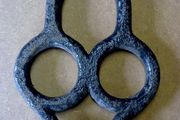 Old Irish blacksmith made strap junction