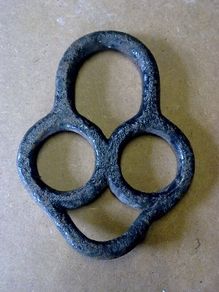 Old Irish blacksmith made strap junction