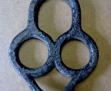 Old Irish blacksmith made strap junction