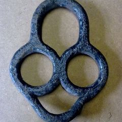 Old Irish blacksmith made strap junction