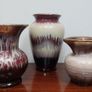 Wonderful Curated Selection of Three Mid Century West German, German, Foreign Pottery Vases and Jugs for Sale as a Collection. Makers include Bay Keramiks and Scheurich Keramiks Image 3