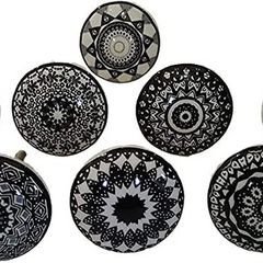 10 x Mix Vintage Look Flower Ceramic Knobs Door Handle Cabinet Drawer Cupboard Pull (FREE POSTAGE)