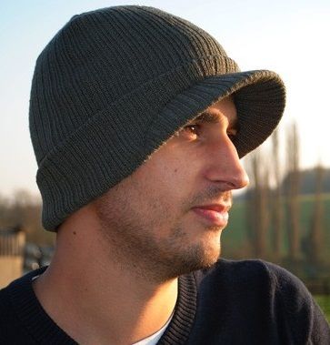 Imusic Hat Peaked Designed W/ In Built Headphones Wireless Tangle Free Listening
