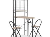 main image for ad Folding Dining Set 3 Pieces with Storage Rack - Free Delivery Nationwide