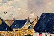 wild Atlantic abandoned watercolour