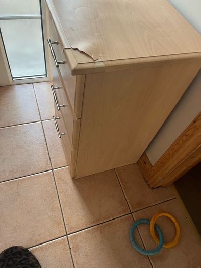 3 drawer bed side locker