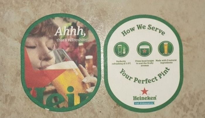 Heineken Beermats