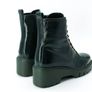 New Unisa Patent Leather Forest Green Biker Boots Image 2
