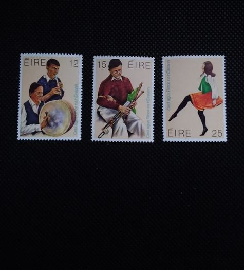 Ireland Mint Stamps : Irish Folk Music and Dance Set - 1980 - MNH