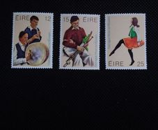 Ireland Mint Stamps : Irish Folk Music and Dance Set - 1980 - MNH