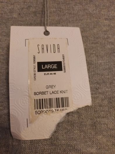 Savida Sorbet Sleeveless Lace Knit & Lace  Top.   Size- L- 16. B.N.W.T.