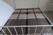 2 x Beautiful Matching Very Sturdy White Metal 4Ft 6 Double Bed Frames - Can Deliver