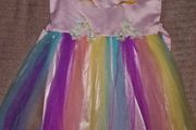 Girls unicorn party dress - size 9 to 10 years