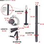 Power Cage Squat Rack Upgrade Attachments, Dip Bar, Plate Bar Holder, Belt Squat, J Hook, Lat, Adapter, U Ring, Pull Up Bar, Landmine, Captain's Chair, Tricep Rope For Home Gym Image 6