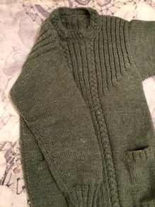 Hand knit Aran Jumper